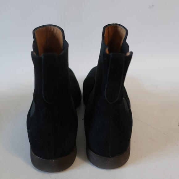 Womens Sutor Mantellassi Black Suede Flat Heel Pull-On Booties 40 US/10 - Picture 4 of 16